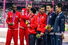 Men's 5000m T11 victory ceremony