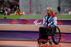 Josie Pearson victory ceremony