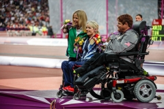 Josie Pearson victory ceremony
