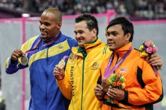 Men's Shot Put F20 medallists