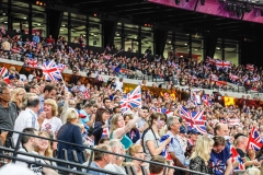 British flags waving