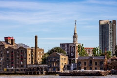 View of Rotherhithe from Wapping, London