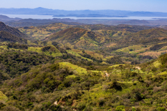View towards the Pacific coast from the foothills of the Central Divide (Cordillera Central)