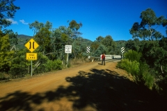 Approaching McKillop Bridge
