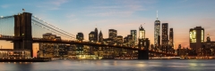 Brooklyn Bridge and the lower Manhattan skyline