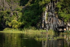 Exploring the rivers of Tam Coc, Ninh Binh Province