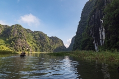 Exploring the rivers of Tam Coc, Ninh Binh Province