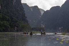 Exploring the rivers of Tam Coc, Ninh Binh Province