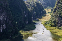 View from Hang Mua viewpoint over the karst landscape at Tam Coc