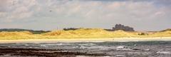 Bamburgh Castle from Seahouses