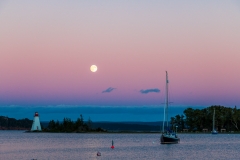 Moonrise, Baddeck Harbour