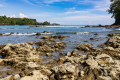 Rocky bay on the Pacific coast