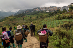 Descending from Sa Pa town
