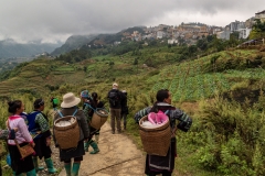 Descending from Sa Pa town