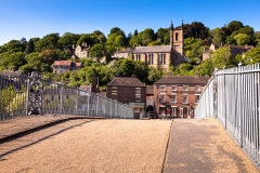 Crossing the Iron Bridge.