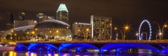 Singapore river by night