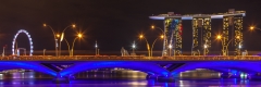Singapore river by night
