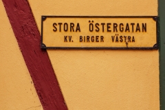 Street sign, Ystad