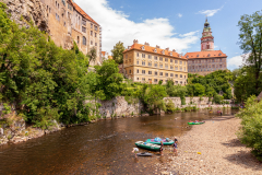 Krumlov Castle above the Vltava