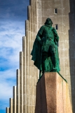 Close up of Leifur Eiriksson statue