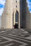 In front of the Hallgrimskirkja