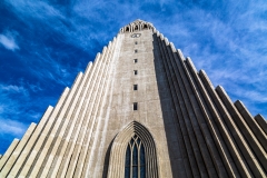 Exterior of the Hallgrimskirkja tower