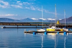 View north across Reykjavik harbour
