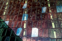 Exterior detail of the Harpa opera house, Reykjavik