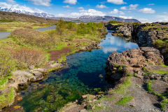 View along the Öxará River, Þingvellir