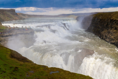 Upper and lower falls at Gulfoss