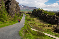 Walking through Allmannagjá