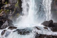 Close up of Öxaráfoss