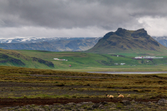 Wild landscape of south Iceland