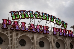 Palace Pier sign, Brighton