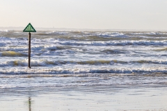 Incoming waves on West Wittering beach