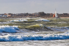 Braving the waves