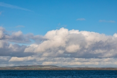 Cumulus clouds over Chichester Harbour