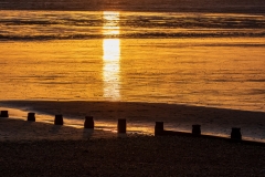 Burning beach