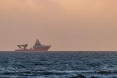 Ship on the horizon
