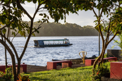 'Lancha' water taxi on the Tortuguero Canal