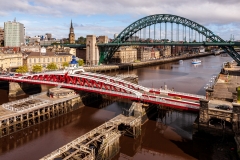 Tyne Bridge and Swing Bridge