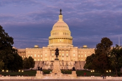 Dusk over the US Capitol