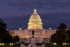 Dusk over the US Capitol