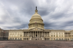 Stormy skies, US Capitol