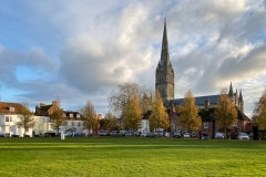 Salisbury Cathedral on a sunny Winter afternoon