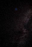 Milky Way and blue star