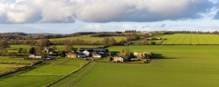 Farms and fields in the Wiltshire countryside
