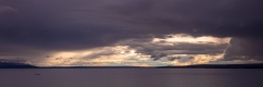 Sunburst over Yellowstone Lake