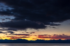 Sunrise over Yellowstone Lake